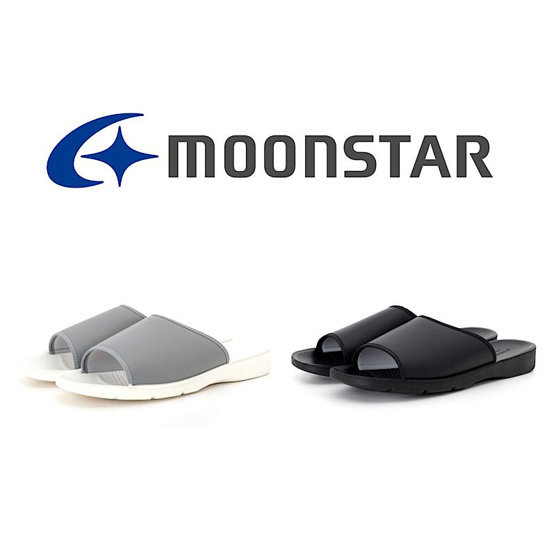 ムーンスター MOONSTAR メンズ レディース ユニセックス サンダル CHIC INJECTION LAZY GRAYWHITE BLACK スリッパ スクールサンダル