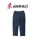 【 GRAMICCI / G3FU-P052 】【 グラミチ / STRETCH DENIM LOOSE TAPERED RIDGE PANT 】 メンズ パンツ ストレッチ デニム ルーズテーパード リッジ パンツ ズボン 長ズボン ボトムス アウトドア キャンプ クライミング