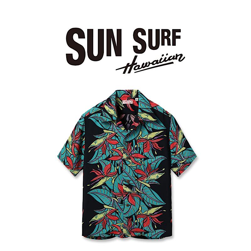 【 SUN SURF / SS39224 】【 サンサーフ / RAYON HAWAIIAN SHIRT “BIRD OF PARADISE” 】 メンズ アロハシャツ シャツ トップス 上着 柄シャツ 柄物 ハワイ リラックス オーバーサイズ