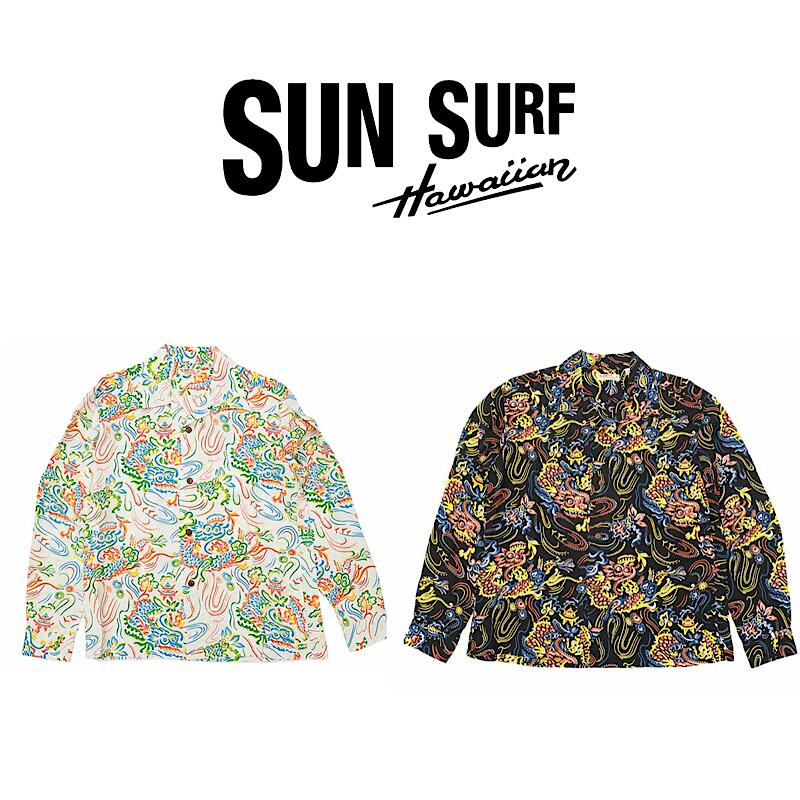 【 SUN SURF / SS29201 】【 サンサーフ / GUARDIAN SPIRT 】 メンズ アロハシャツ / オフホワイト シャツ トップス 上着 柄シャツ 柄物 ハワイ リラックス オーバーサイズ