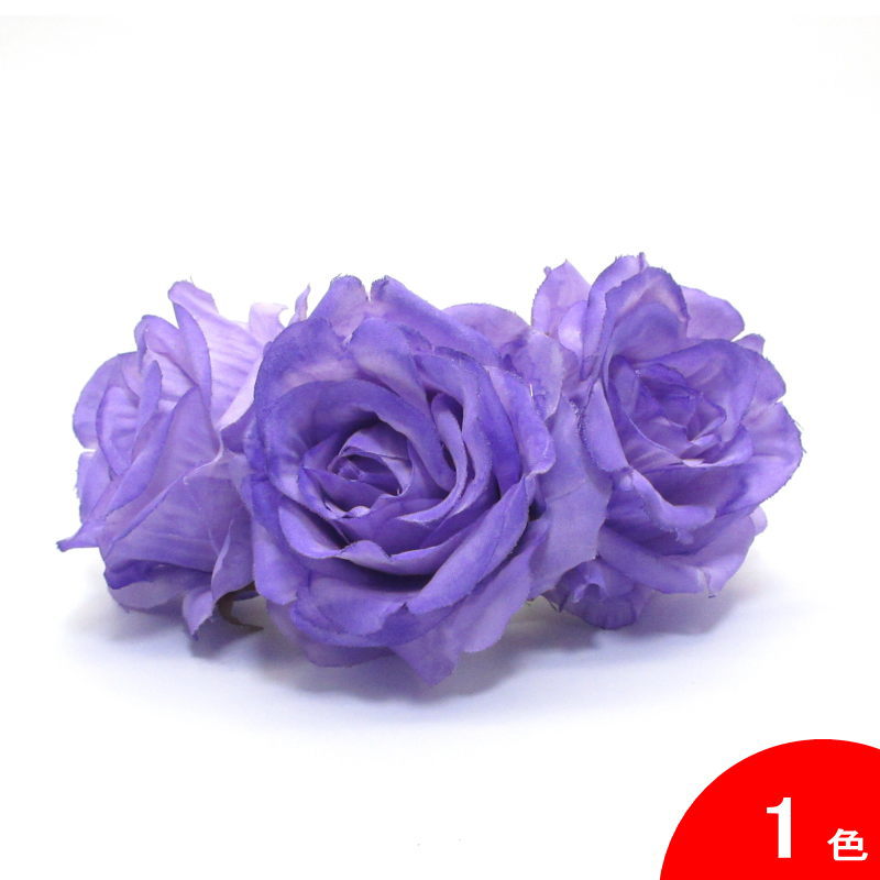 3輪の小さいバラ Granadino(グラナデイーノ) ラベンダー3輪[フラメンコ用][スペイン直輸入]