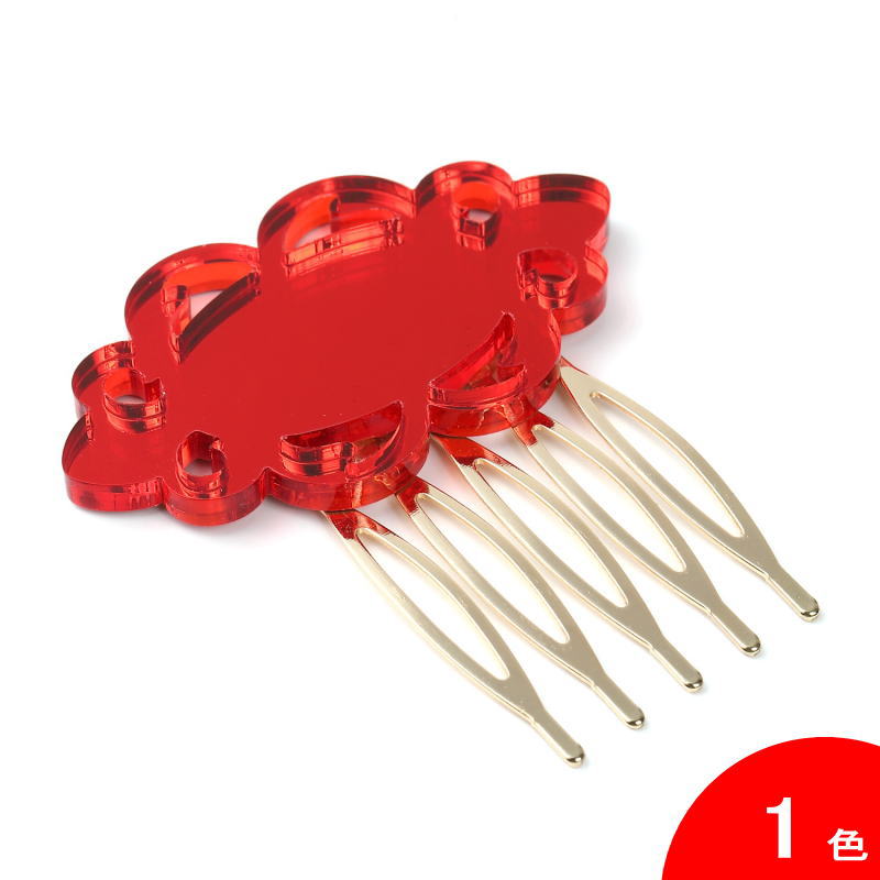 ペイネシージョ(小さな櫛) Espejo(エスペッホ) 色:赤[フラメンコ用][スペイン直輸入][メール便]