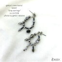【SASSY】SI-P238 ピアス/イヤリング ティアドロップ型ピアス モノトーンピアス ビーズパーツ(4)
