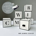 MR. MRS. CHIEF 【パイル イニシャル】 ミスター＆ミセスチーフ パイルハンカチ イニシャル入りタオルハンカチ ボックス入りのハンカチ イニシャル刺繍ハンカチ ホワイトデーお返し 男性用ハンカチギフト 日本製