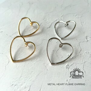 THEATRE PRODUCTS METALHEARTFLAME EARRINGPIERCE ץ ᥿ϡȥե졼ԥ  ϡȤΥ꡼ 礭ԥ ץ쥼Ȥˤ ؤΥץ쥼 ɥϡ Сϡ