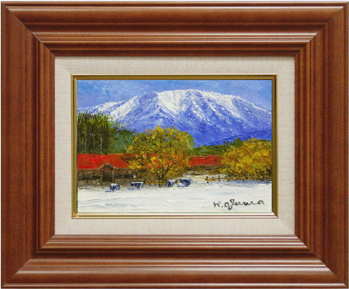 Rakuten - 小川久雄 「 小岩井農場 」 油絵 油彩画 SM サムホール