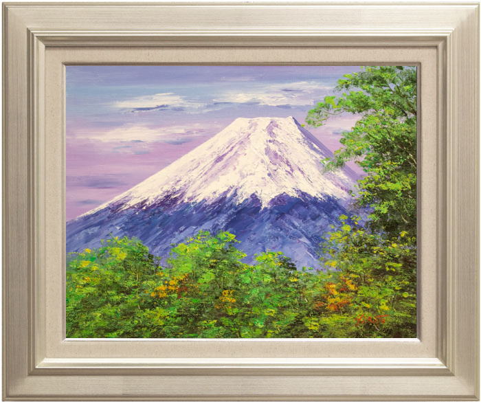 西村拡人『富士山』油絵・油彩 F6(6号)