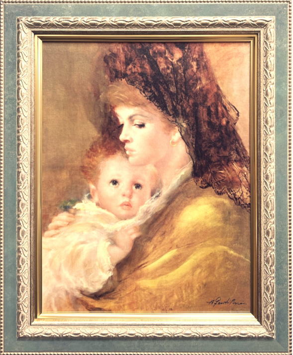 Rakuten - アルマンド・アンジェロ・ジェンティリーニ「 母の愛 Mother Love 」 複製画 F6 ( 6号 )
