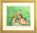 ピエール = オーギュスト ・ ルノワール 「 花摘みの乙女達 」 リトグラフ 版画