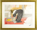 ロートレック 「 行水の女 」 リトグラフ 版画 【中古】