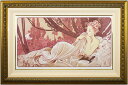アルフォンス・ミュシャ「 黄昏 」ver.2 1899 ミュシャ財団公式 リクリエーション版画【中古】