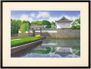 山家久幸『桜田門』(皇居の四季より:夏)セリグラフ版画【中古】