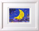 吉岡浩太郎 「 みかづきの詩 」( インチ判 ) ジグレー 版画