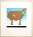 元永定正「 いのしし 」 シルクスクリーン 版画【中古】