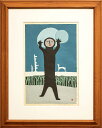 畦地梅太郎 「 晴日 」 木版画 【中古】