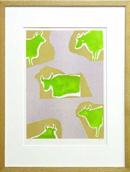 アニック・クロード 「 一口つまみ ( ミザンブッシュ ) 」リトグラフ 版画