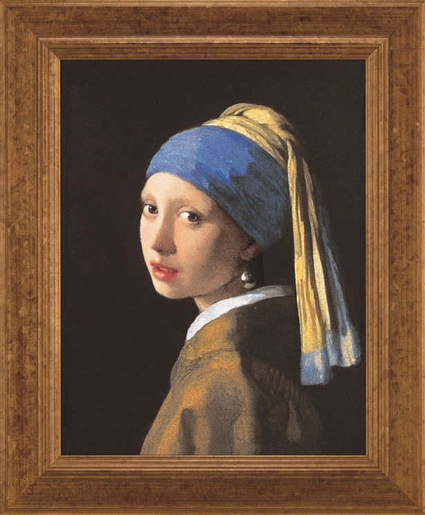 ヨハネス・フェルメール 「 真珠の耳飾りの少女 」 ー 青いターバンの少女 ー 彩美版 天然ラピスラズリ使用