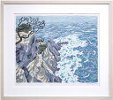 小泉淳作 「 西伊豆の海 」 リトグラフ 版画【新古品】