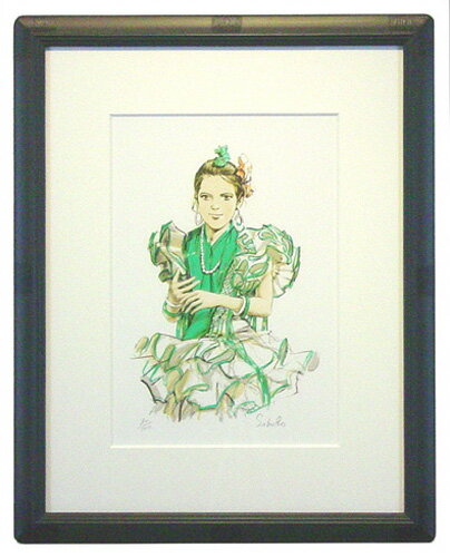 斉藤三郎『イザベル』リトグラフ(石版画)