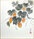 浅野光于『烏瓜』色紙絵