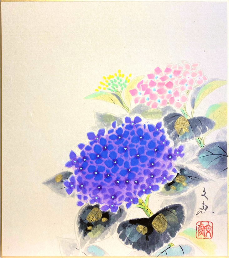 楽天市場】紫陽花(テーマ(絵画)静物)(アート・美術品・骨董 楽天市場】紫陽花(テーマ(絵画)静物)(アート・美術品・骨董