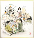 佐藤浩二 「 七福神 」 色紙絵