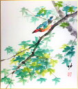 秋田 功『青紅葉』色紙絵