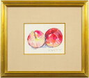 石垣定哉 「 桃 」 水彩画 【中古】