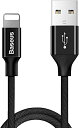 在庫処分SALE! Baseus(ベセス) USB ケーブル ライトニング lightning Apple 高耐久ナイロン 高速データ転送 充電 (パッケージな...