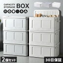 収納ボックス 2セット フタ付き 折りたたみ プラスチック プラスチック おしゃれ 衣替え 夏物収納 冬物収納 衣類収納 衣装ケース 収納ケース 収納ラック ス...