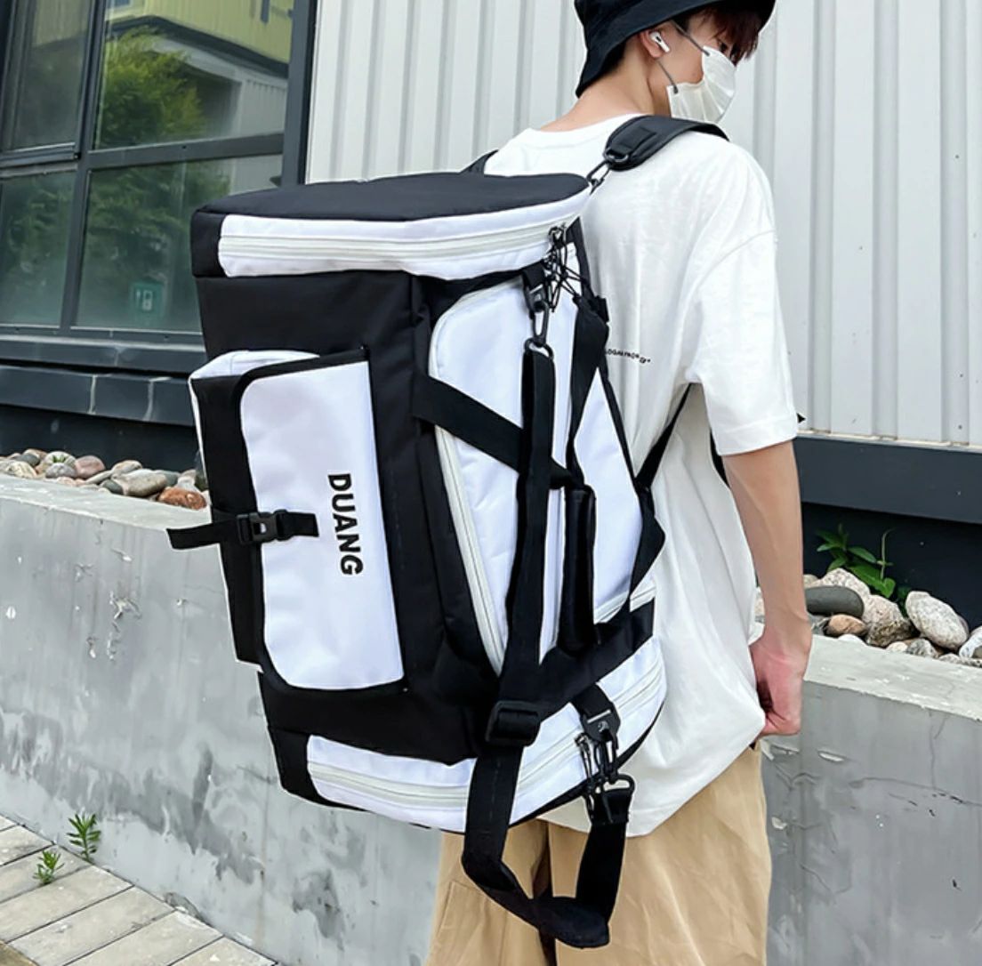 乐天商城 - ボストンバッグ 60L ダッフルバッグ 4way スポーツバッグ 大容量 リュック ジムバッグ 折りたたみ 旅行バッグ メンズ レディース シュー