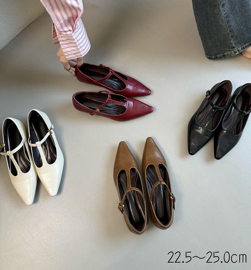 樂天商城 - ストラップパンプス チャンキーヒール シューズ 安定感 通勤 走れる 歩きやすい ポインテッドトゥ フォーマル 靴 レディース 入学式 ママスーツ 就活 オフィス 小さいサイズ 靴 パーティーシューズ 大人 冠婚葬祭 おしゃれ