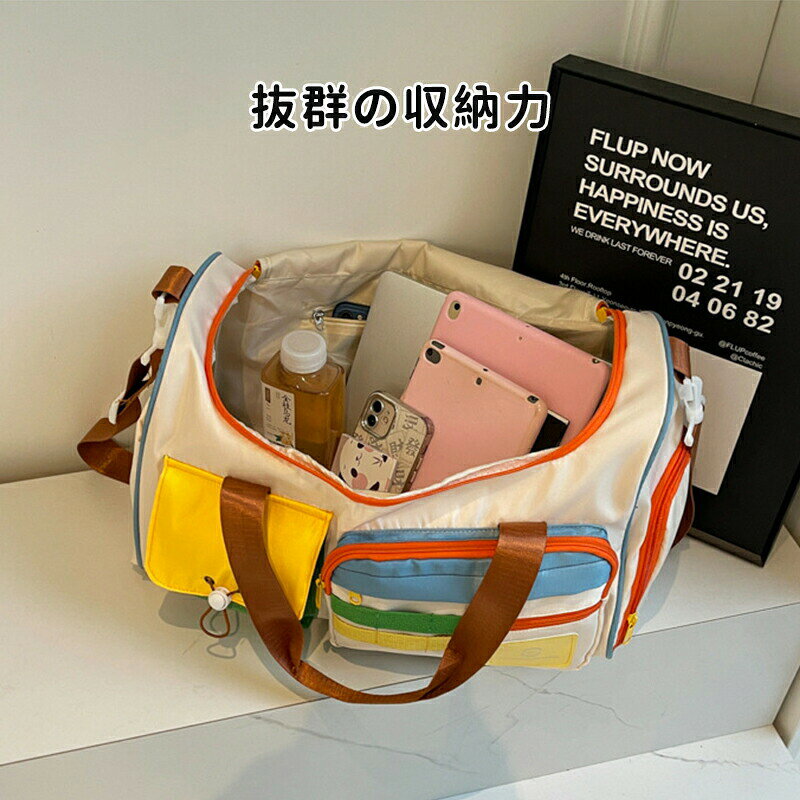 【最大5倍＋100円OFF】ボストンバッグ ボストンバック 旅行バッグ レディース メンズ 軽量 スポーツ ゴルフ ジム 修学旅行 機内 持ち込み 林間学校 キャリーオンバッグ コンパクト 入院 バッグ 大容量 バック garude121-10019640 エルラガルデ楽天市場店 サンプル画像2