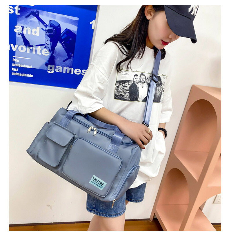 ボストンバッグ　旅行バッグ　ボストン 女の子　大人　バレエ　バッグ キッズ　子供　中学生　プール　水泳　レッスン　カバン　かばん　ギフト旅行　プール　遠足 運動会　ショルダー　収納力　シューズ 1泊 2泊 ポケット 斜め掛け バレエ用品 一泊 二泊 garude121-10019661 エルラガルデ楽天市場店 サンプル画像2
