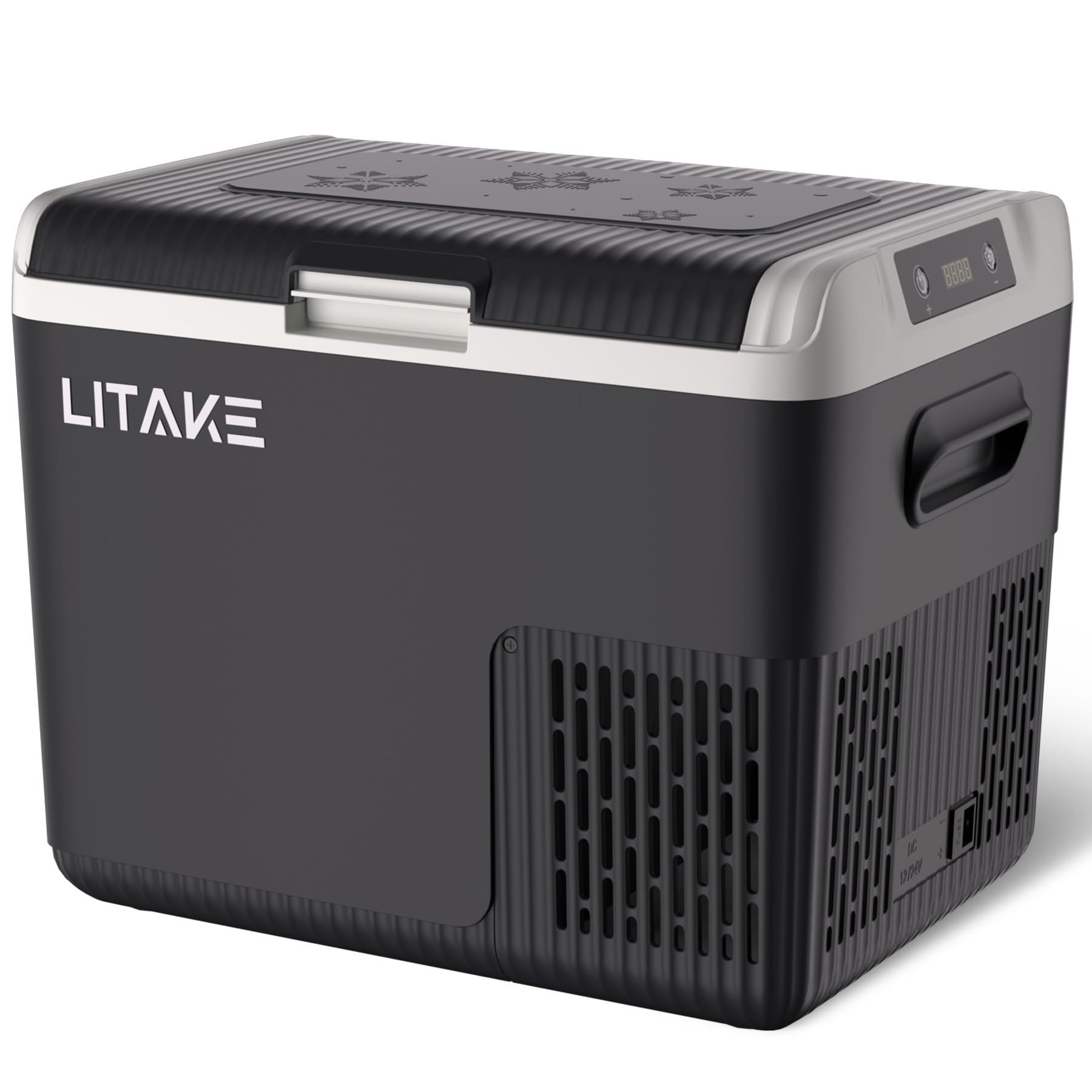 商品名車載冷蔵庫特徴1.【急速冷凍＆省エネ】最新インバーターコンプレッサー搭載で-20℃～20℃の幅広い温度調整が可能。0℃まで15分、-20℃まで45分の急速冷却で食材を新鮮に保ちます。消費電力はECOモードで30W以下、最大でも45Wと省エネ設計。 2.【18L大容量＆コンパクト】18Lの大容量で、550mlペットボトル11本や330ml缶21本を収納可能。軽量・省スペース設計で車内や家庭、アウトドアにも最適。 3.【3WAY電源対応・幅広い車種適合】12V/24V車用DC、AC100-240V家庭用、ポータブル電源（別売）に対応。SUV・トラック・キャンピングカー・ボートまで幅広いシーンで活躍。 4.【静音・耐震・バッテリー保護】稼働音43dBの静音設計、30°傾斜や振動にも強い耐震構造。3段階電圧保護機能で車バッテリー上がりを防止し、長距離移動も安心。 5.【使いやすいLCDタッチパネル＆保証】暗所でも見やすい液晶表示と1℃単位のタッチ温度調整。寸法46.3×31.5×35.6cm、軽量設計で持ち運び簡単。1年間の安心メーカー保証付き。キーワードポータブル冷蔵庫 車載冷蔵庫 車用冷蔵庫 保冷庫 車載 車中泊 冷蔵庫 アウトドア冷蔵庫 キャンプ 冷蔵庫 冷凍庫 車載 20L 冷蔵庫 保冷保温庫