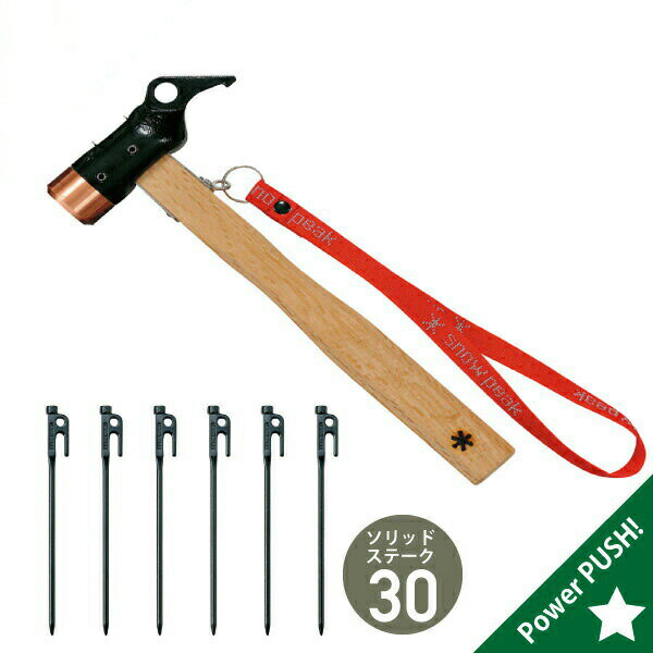 スノーピーク snow peak ペグハンマーPRO.C ソリッドステーク30 オリジナルセット N-001 [ペグ]