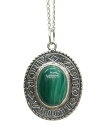 LHN Jewelry(GGC`Gk WG[) nhCh Amor lbNX Vo[ x }JCgiE΁j č Y fB[X silver necklace Malachite yyz