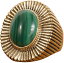 LHN Jewelry(エルエイチエヌ ジュエリー) 米国製 ハンドメイド Byron リング 真鍮 x マラカイト メンズ ユニセックス Brass Malachite ring 【あす楽】