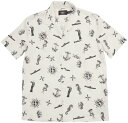 (_uA[G) RRL m[eBJ vg Lv Vc  luh Y Nautical Print Camp Shirt yyz