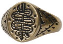 LHN Jewelry(エルエイチエヌ ジュエリー) 米国製 ハンドメイド サーペント アロー リング 真鍮製 Serpent and Arrow Ring Brass 【あす楽】