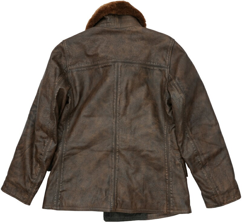 (ダブルアールエル) RRL 限定コレクション シアリング カラー レザー ランチ コート ブラウン メンズ Shearling Leather Ranch Coat