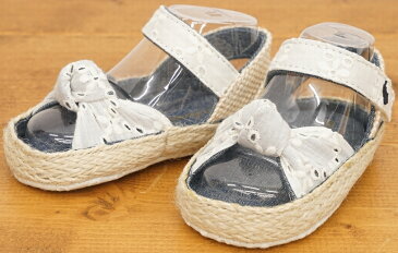 (ラルフローレン) Ralph Lauren リボン サンダル ホワイト ベビー Baby Sandals White 【あす楽】