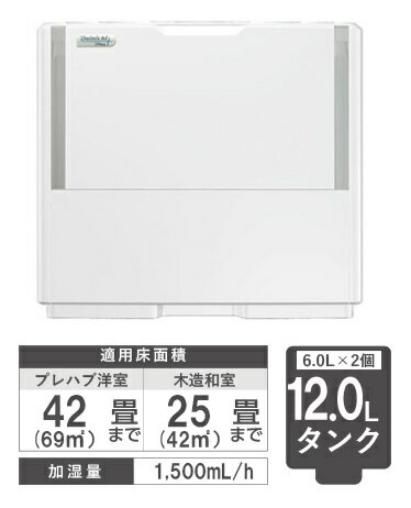 ダイニチ HD-PC1500G(W) 加湿器 PC TYPE ホワイト プレハブ洋室42畳 木造和室25畳 加湿量1500mL