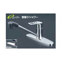 KVK水栓金具 KM5091TFEC/KM5091ZTFEC シングルシャワー付混合栓 eレバー 一般地 寒冷地