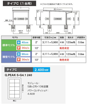 *シナネン*カーポート 太陽光発電 おひさまCARルーフ Qセルズ 標準モデル 屋根勾配2゜タイプC [1台用] 太陽光発電 カーポート Q.PEAK S-G4.1 240W【メーカー直送商品】自動車 駐車場 車庫 ガレージ 自宅 ソーラー ルーフ 日よけ 屋根材