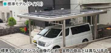 *シナネン*カーポート 太陽光発電 おひさまCARルーフ パナソニック 積雪モデル 屋根勾配2゜タイプB [2台用] 太陽光発電 カーポート 247W【メーカー直送商品】自動車 駐車場 車庫 ガレージ 自宅 ソーラー ルーフ 日よけ 屋根材