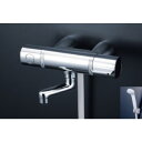 KVK水栓金具 FTB100KKSR8T/FTB100KWKSR8T 80mmパイプ付 サーモスタット式シャワー スカートソケット仕様 一般地 寒冷地