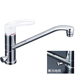 KVK水栓金具 KM5041H/KM5041ZH シングル混合栓 回転分岐孔付 一般地 寒冷地 KVK水栓金具 KM5041H/KM5041ZH シングル混合栓 回転分岐孔付 一般地 寒冷地