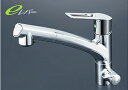 KVK水栓金具 KM5061NSCEC ビルトイン浄水器用シングルシャワー付混合栓 eレバー 一般地 寒冷地