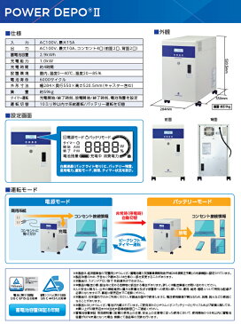 【送料無料】【代引・後払不可】*住友電工* リチウムイオン蓄電システム PDS-1000S01 POWER DEPO II 長寿命・大容量 蓄電池容量2.9kWh